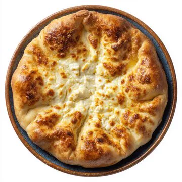 Khachapuri Imeruli – rundes Käsebrot